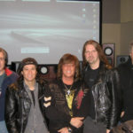 From Left to Right: Gary Tole (engineer), Michael Cartellone, Joe Lynn Turner, Karl Cochran, Bob Held - Joe Lynn Turner recording session for Second Hand Life album at Unique Recording Studios, NYC, 2007